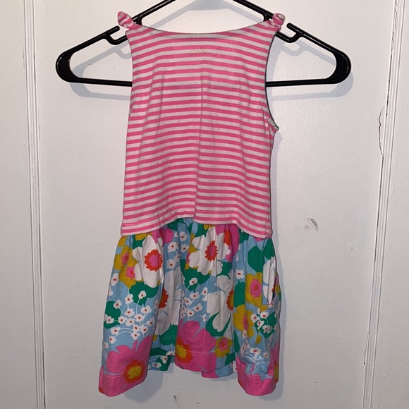 ✨✨HP Mini Boden floral and striped summer dress sleeveless with pockets - Picture 3 of 6